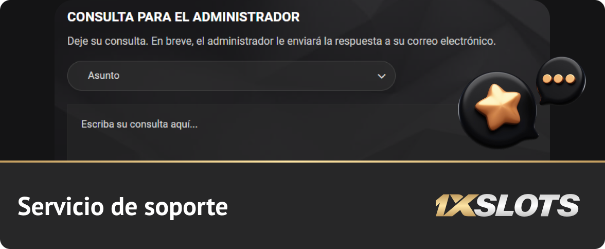 Cómo contactar con el servicio de atención al cliente de 1xSlots